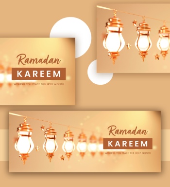 Ramadan Kareem & Eid Mubarak Templates #1, 29xPSDT