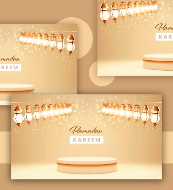 Ramadan Kareem & Eid Mubarak Templates #1, 29xPSDT