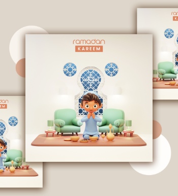 Ramadan Kareem & Eid Mubarak Templates #1, 29xPSDT