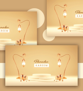 Ramadan Kareem & Eid Mubarak Templates #1, 29xPSDT