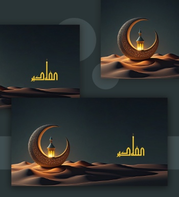 Ramadan Kareem & Eid Mubarak Templates #1, 29xPSDT