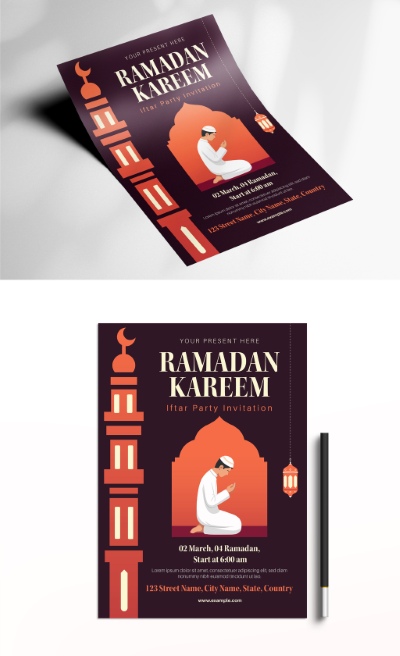 Ramadan Kareem & Eid Mubarak Templates #2, 18xAIT
