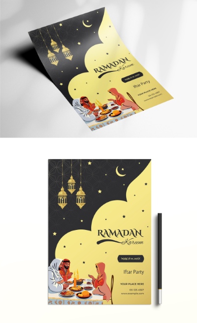 Ramadan Kareem & Eid Mubarak Templates #2, 18xAIT