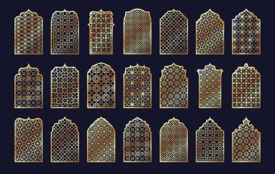Abstract Islamic Design Elements & Templates #3, 39xAI Abstract Islamic Design Elements & Templates #3, 39xAI