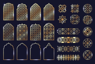 Abstract Islamic Design Elements & Templates #3, 39xAI Abstract Islamic Design Elements & Templates #3, 39xAI