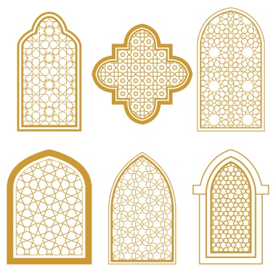 Abstract Islamic Design Elements & Templates #3, 39xAI Abstract Islamic Design Elements & Templates #3, 39xAI