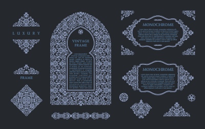 Abstract Islamic Design Elements & Templates #3, 39xAI Abstract Islamic Design Elements & Templates #3, 39xAI