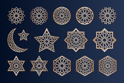 Abstract Islamic Design Elements & Templates #3, 39xAI Abstract Islamic Design Elements & Templates #3, 39xAI