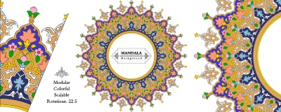 Tazhib Art Works - Islamic Ornamented Templates #1, 25xAI