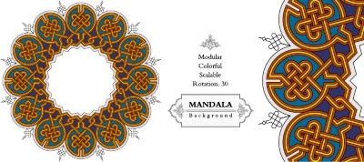 Tazhib Art Works - Islamic Ornamented Templates #1, 25xAI