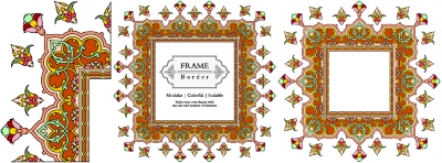 Tazhib Art Works - Islamic Ornamented Templates #1, 25xAI