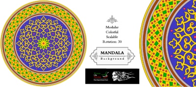 Tazhib Art Works - Islamic Ornamented Templates #1, 25xAI