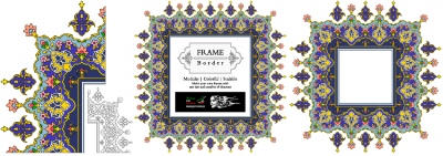 Tazhib Art Works - Islamic Ornamented Templates #1, 25xAI