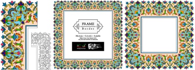 Tazhib Art Works - Islamic Ornamented Templates #2, 28xAI Tazhib Art Works - Islamic Ornamented Templates #2, 28xAI