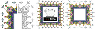 Tazhib Art Works - Islamic Ornamented Templates #2, 28xAI Tazhib Art Works - Islamic Ornamented Templates #2, 28xAI