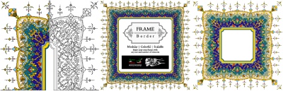 Tazhib Art Works - Islamic Ornamented Templates #2, 28xAI Tazhib Art Works - Islamic Ornamented Templates #2, 28xAI