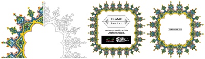 Tazhib Art Works - Islamic Ornamented Templates #2, 28xAI Tazhib Art Works - Islamic Ornamented Templates #2, 28xAI