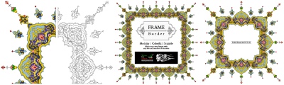 Tazhib Art Works - Islamic Ornamented Templates #2, 28xAI Tazhib Art Works - Islamic Ornamented Templates #2, 28xAI