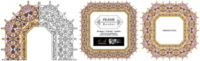 Tazhib Art Works - Islamic Ornamented Templates #2, 28xAI Tazhib Art Works - Islamic Ornamented Templates #2, 28xAI