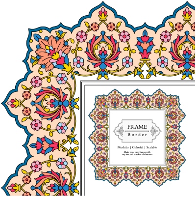 Tazhib Art Works - Islamic Ornamented Templates #3, 25xAI Tazhib Art Works - Islamic Ornamented Templates #3, 25xAI