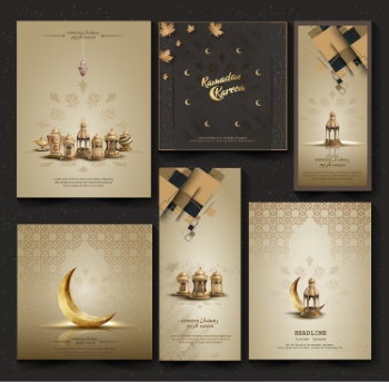 Ramadan Kareem & Eid Mubarak Templates #6, 25xAI Ramadan Kareem & Eid Mubarak Templates #6, 25xAI
