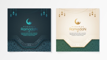 Ramadan Kareem & Eid Mubarak Templates #7, 29xAI