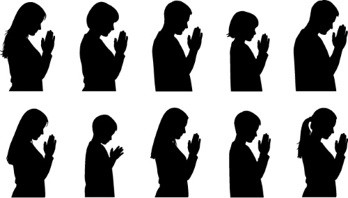 Praying Hands 18xPNG, 7xAI