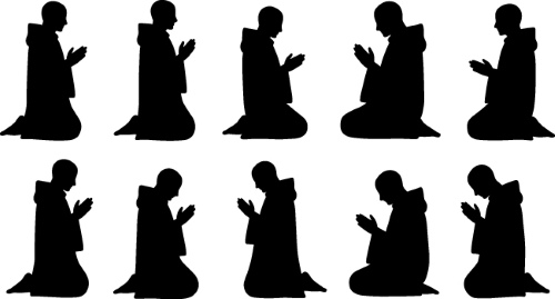 Praying Hands 18xPNG, 7xAI