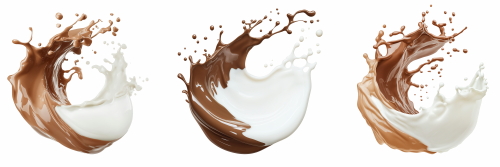 Milk Splashes 25xPNG