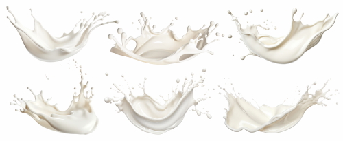 Milk Splashes 25xPNG