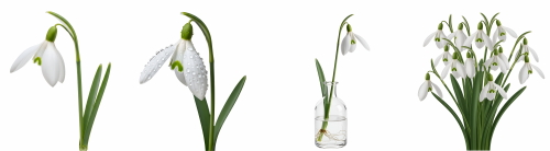 Early Spring Beautiful Glory of the Snow Flowers 26xPNG