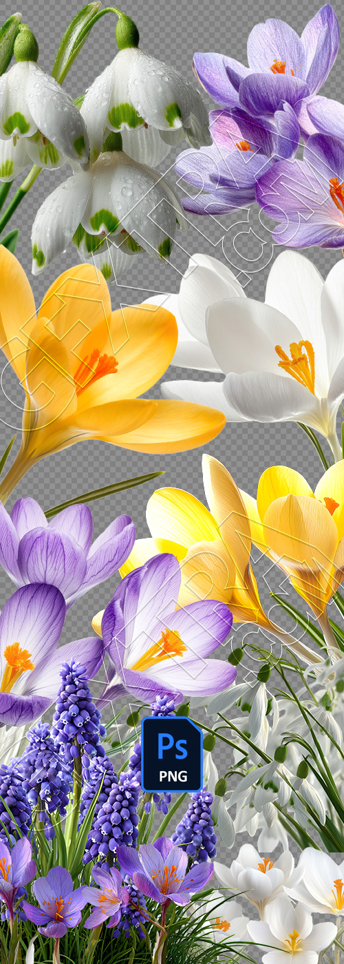 Early Spring Beautiful Glory of the Snow Flowers 26xPNG Early Spring Beautiful Glory of the Snow Flowers 26xPNG