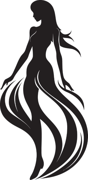 Sleek Woman Shadow Vectors 26xSVG