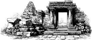 Ancient Roman Broken Statutes, Columns & Structures #1, 28xAI