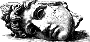 Ancient Roman Broken Statutes, Columns & Structures #2, 28xAI