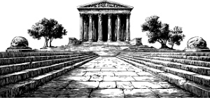 Ancient Roman Broken Statutes, Columns & Structures #2, 28xAI