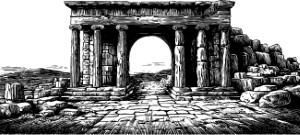 Ancient Roman Broken Statutes, Columns & Structures #2, 28xAI