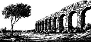 Ancient Roman Broken Statutes, Columns & Structures #2, 28xAI