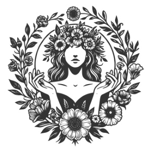 Girl with Flowers in Hair 32xAI