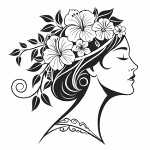 Girl with Flowers in Hair 32xAI