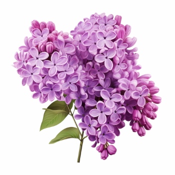 Purple Spring Flowers 24xPNG, 1xAI
