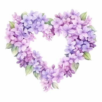 Purple Spring Flowers 24xPNG, 1xAI