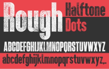 Textured Rough Fonts #2, 25xAI