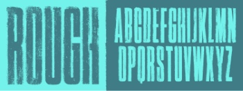 Textured Rough Fonts #2, 25xAI