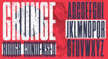 Textured Rough Fonts #2, 25xAI