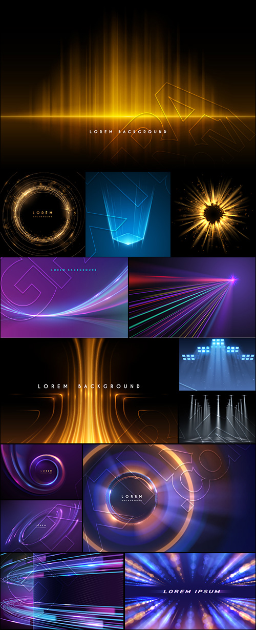 Light Effected Premium Backgrounds #1, 26xAI