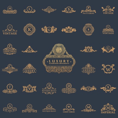 Luxury Logo Collection ELEMENTS 26xAI