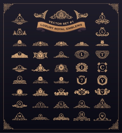 Luxury Logo Collection ELEMENTS 26xAI