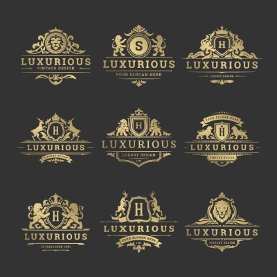 Luxury Logo Collection ELEMENTS 26xAI