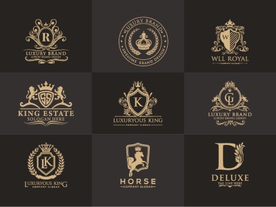Luxury Logo Collection ELEMENTS 26xAI